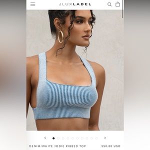 Ribbed crop top from Jluxlabel